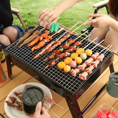 Portable Folding BBQ Grill Outdoor Charcoal Grill Camping Picnic Hiking