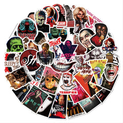 50pcs Horror Movie Combo Series Waterproof Sticker Diy Toy