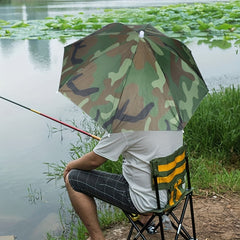 Foldable Anti UV Umbrella Hat for Fishing Golf Camping Beach Gardening