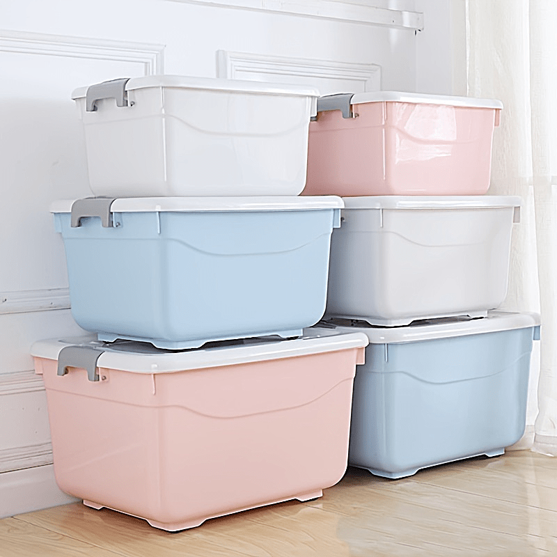 Large Plastic Storage Box Home Organization Quilt Toy Storage Box