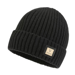 Men's Winter Hat Coldproof Ear Protection Knitted Velvet Thickened Warm Beanie