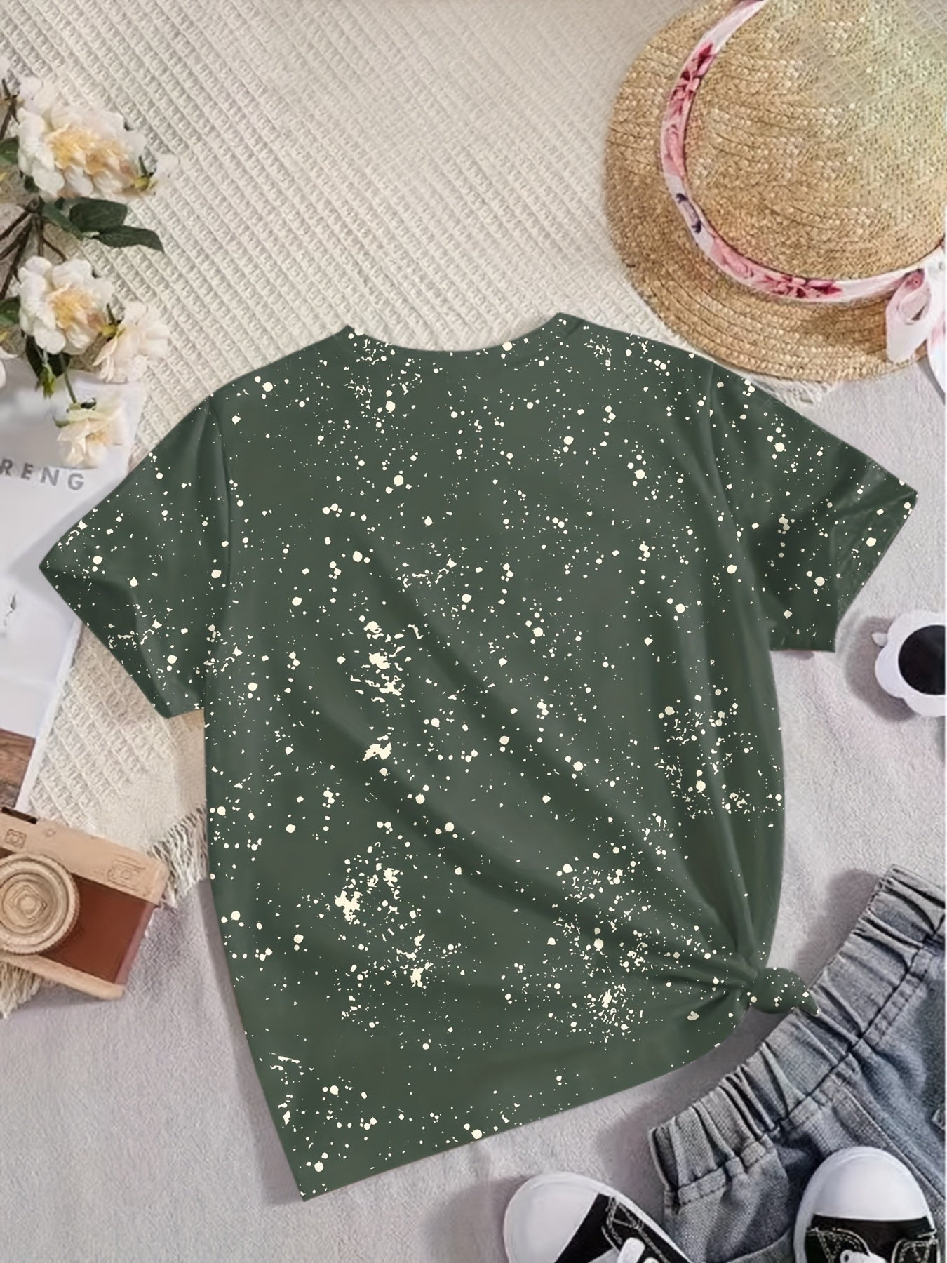 I FEEL A SIN COMING ON Print Short Sleeve T shirt Girls Comfy Pullover