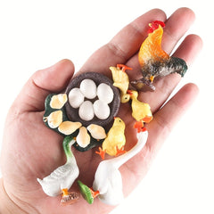 8pcs Realistic Farm Animal Figurines for DIY Landscape & Home Decor