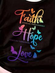 Letter Print Short Sleeve T shirt Girls Comfy Pullover Tops Summer Clothes