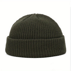 Unisex Ribbed Fisherman Beanies Winter Hats