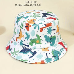 Dinosaur Fisherman Hat | Cartoon Outdoor Bucket Cap