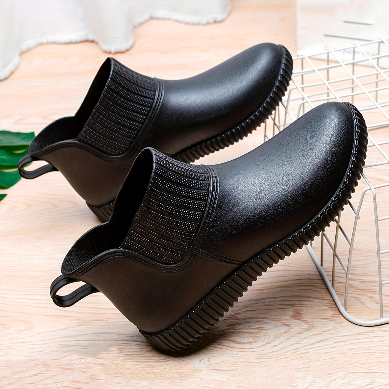 Women's Stylish Waterproof Rain Boots Non Slip Medium Calf Fishing Boots