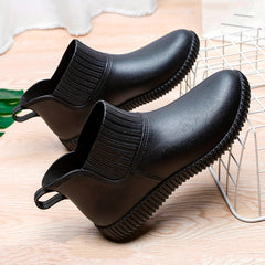 Women's Stylish Waterproof Rain Boots Non Slip Medium Calf Fishing Boots