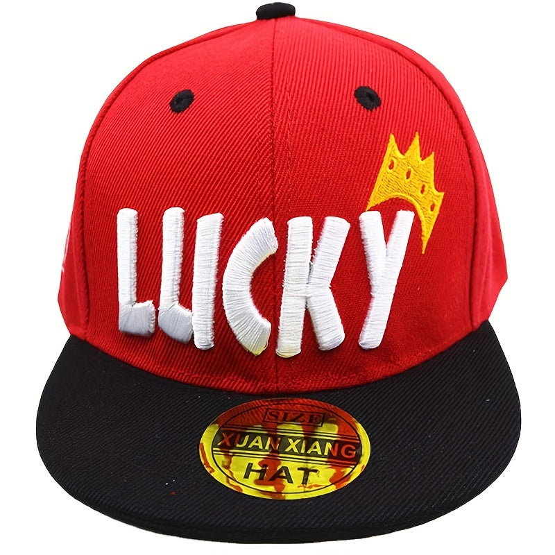 Kids Letter Baseball Cap Hip Hop Dance Flat Eaves Cap Summer Sunshade Sun Hat
