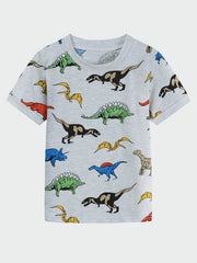 Boys Dinosaur Pajamas Set T shirt & Shorts Short Sleeves Crew Neck Casual Homewe