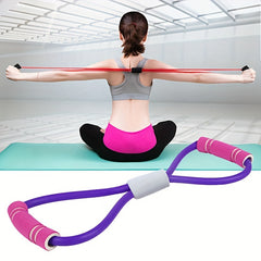 8 Shaped Yoga Stretch Strap Elastic Resistance Band for Home Gym Pilates