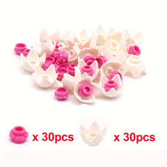 60pcs Flower Building Block Accessories for Lotus Campanula Garden