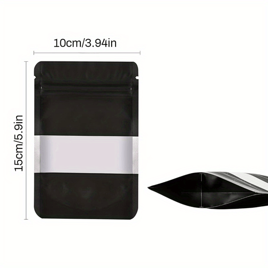 50pcs Matte Resealable Zip Mylar Bag For Small Business Food Storage Bags