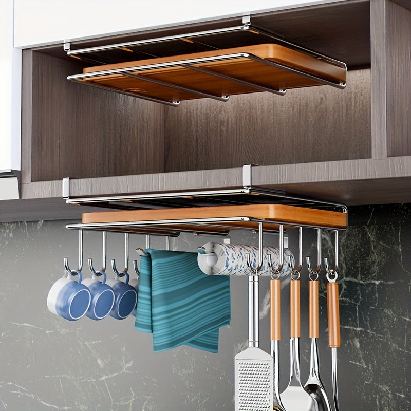 Mug Hooks Under Cabinet Coffee Cups Holder Kitchen Utensil Hooks