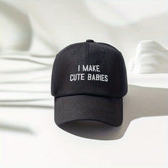 Washed Distressed Baseball Cap with BABIES Embroidery