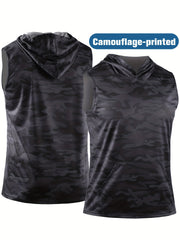 Quick Dry Camo Sports Vest for Men - Ideal for Running, Yoga, Climbing