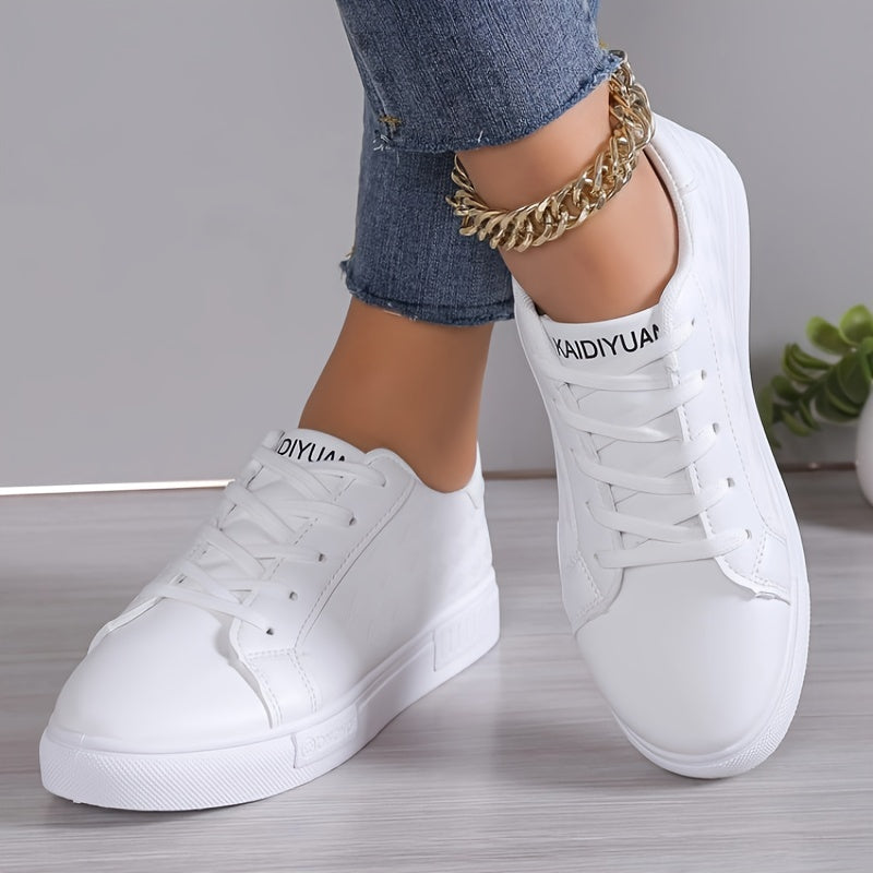 Women's Round Toe Low Board Shoes Flat Casual Sneakers