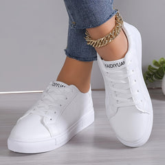 Women's Round Toe Low Board Shoes Flat Casual Sneakers