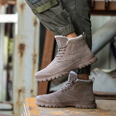 Men's Puncture Proof Safety Shoes Insulated Fleece Sneakers