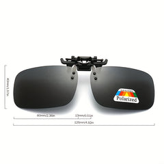 Polarized Clip-On Sunglasses UV Protection Men Driving