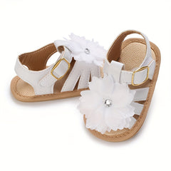 Flower Breathable Sandals for Baby Girls Lightweight Anti Slip Sandals