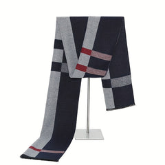 Men's Winter Striped Scarf Soft Formal