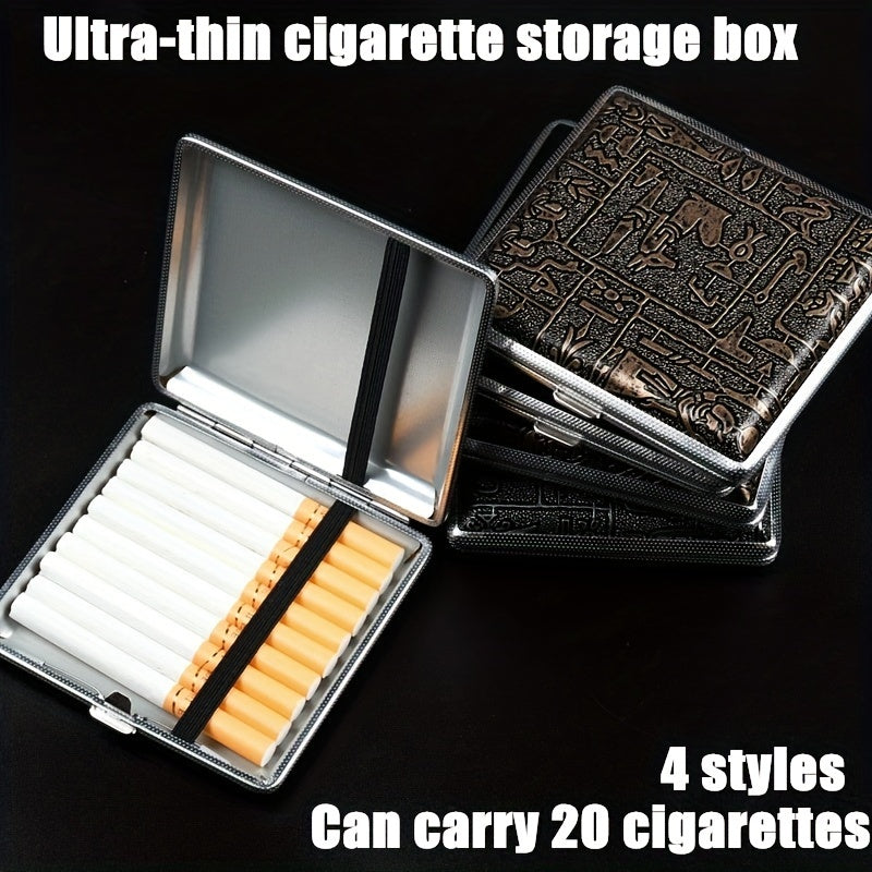 High-end Men's Cigarette Storage Box Leather Cigarette Case