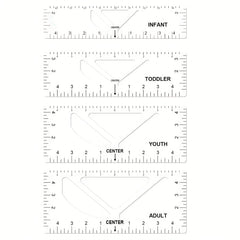 T Shirt Ruler Guide For Vinyl 4 Pack PVC T Shirt Ruler Guide Sewing Ruler