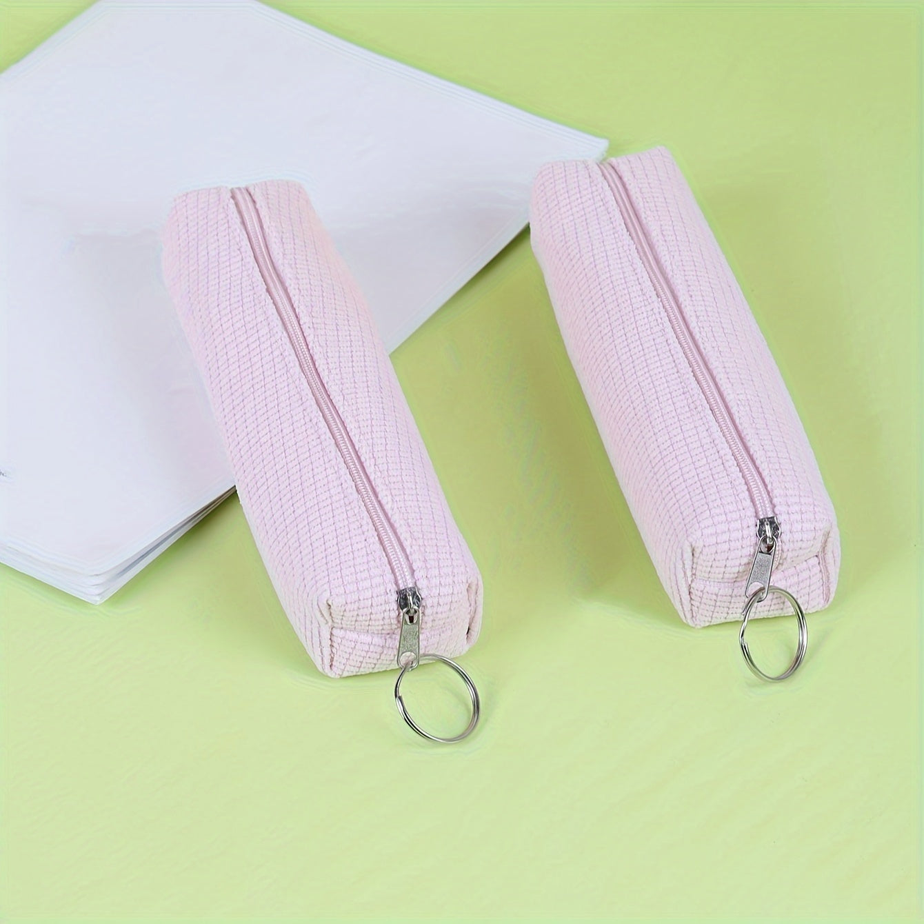 Flannelette Grid Pen Bag for Stationery