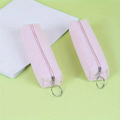 Flannelette Grid Pen Bag for Stationery