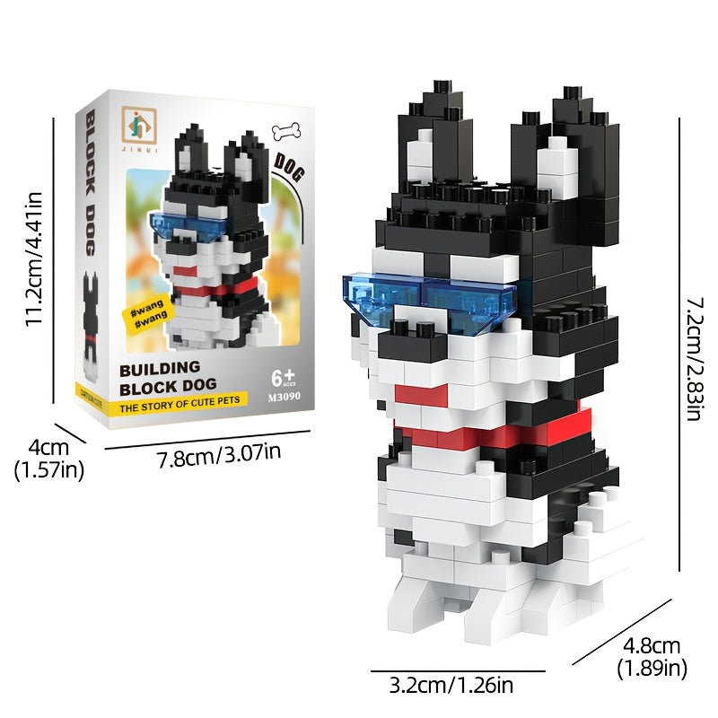 Pet Dog Building Blocks - Husky, Shiba Inu, German Shepherd