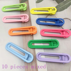 Adorable Oval Hair Clips for Girls, Plain Headwear Hair Accessories