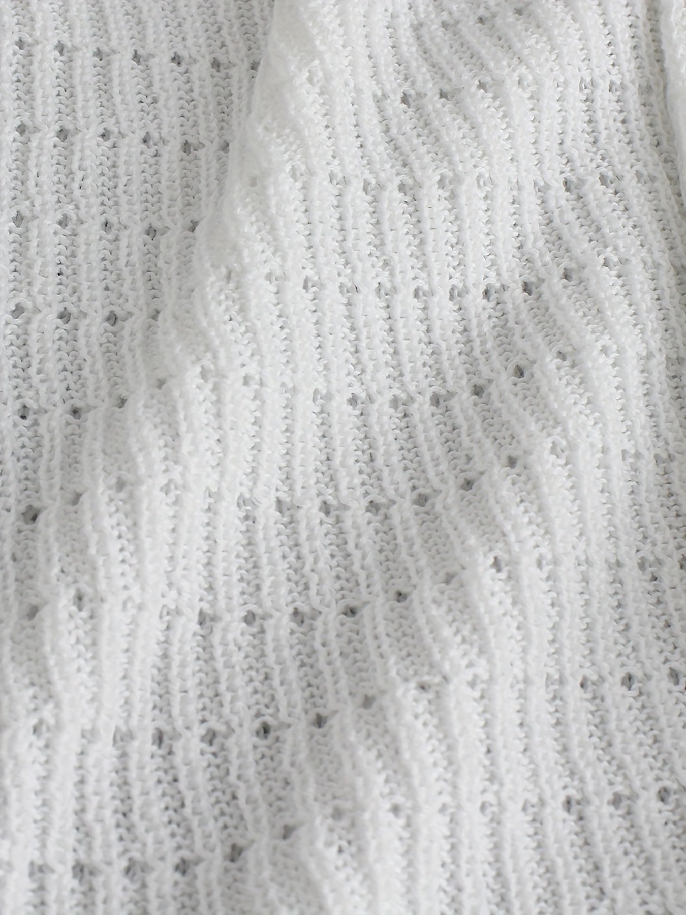 Solid Knitted Cut Out Skirt for Beach & Vacation