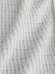 Solid Knitted Cut Out Skirt for Beach & Vacation