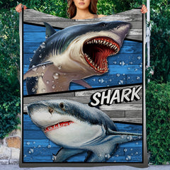 Creative Shark Blanket Soft Comfortable Flannel Throw Blanket For Sofa Bed