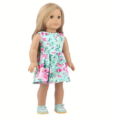 18 Inch Doll Skirt Set with Dress and Underwear