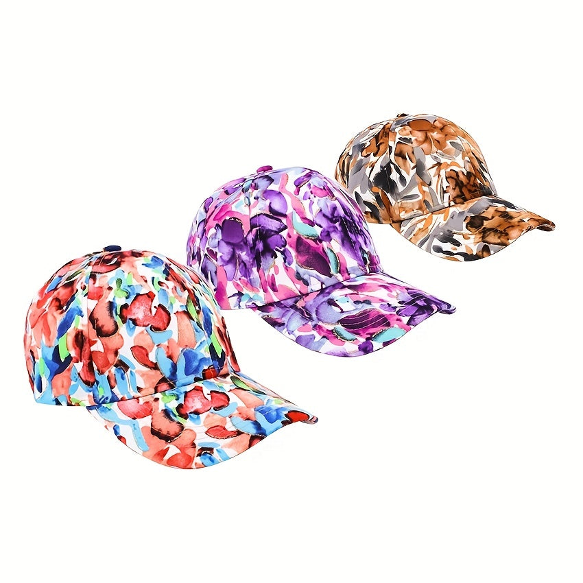 Fashionable Cap Pattern Sports Cap Baseball Cap Outdoor Trucker Sun Hat