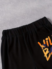 Toddler Boy's Tie Dye Sweatshirt & Sweatpants Set WILD BOY Print