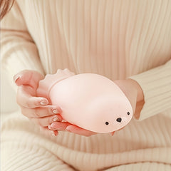Seal Silicone Hot Water Bag Portable Water Injection Warm Handbag