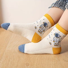 Boys Socks 5 Pairs Thin Breathable Soft Socks