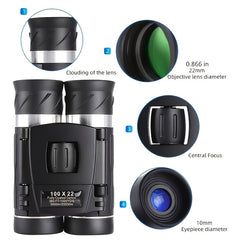 100x22 Compact Binoculars For Bird Watching Traveling
