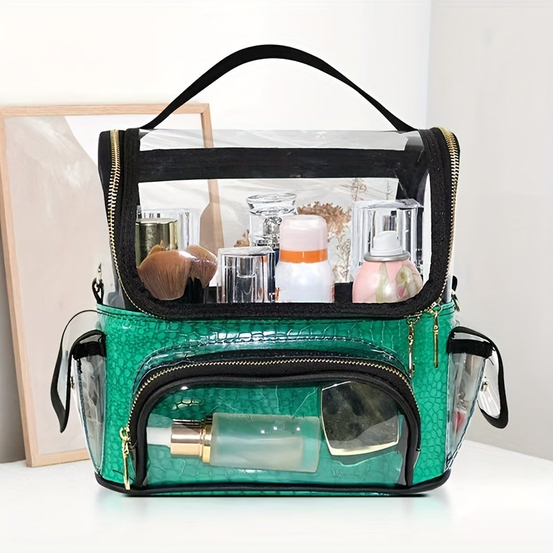 Clear Waterproof Makeup Artist Travel Case Cosmetic Bag