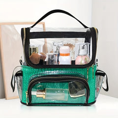 Clear Waterproof Makeup Artist Travel Case Cosmetic Bag