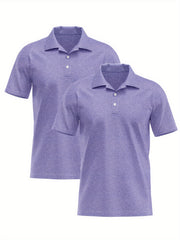 2pcs Men's Quick-dry Breathable Shirt for Summer Sports