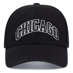 Men's CHICAGO Embroidered Baseball Cap Outdoor Adjustable Sun Hat