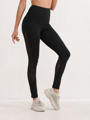 Mesh Contrast High Waist Yoga Pants