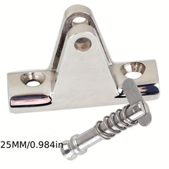 1pc Stainless Steel Concave Deck Hinge With Removable Pin