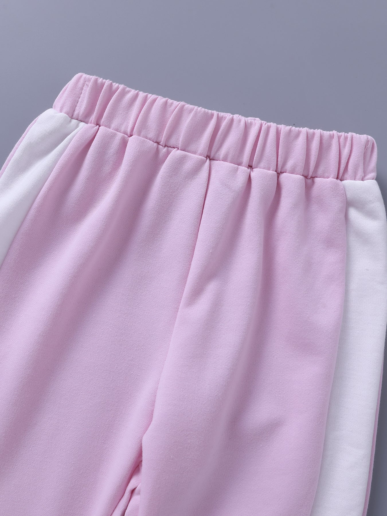 Girls' Spliced Casual Trousers - Stylish and comfortable slim fit pants