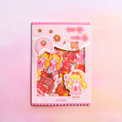 45pcs Cartoon Dessert Stickers - Waterproof and Adorable for Decorating