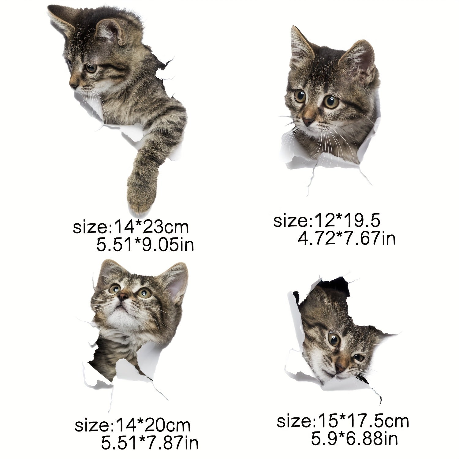 2pcs 3D Cat Iron Stickers for DIY T Shirt Backpack Hat